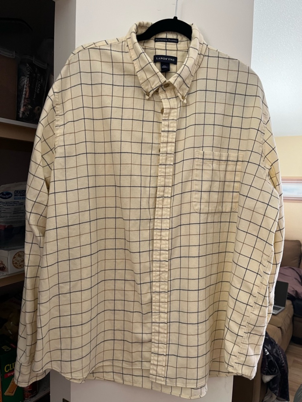 Lands' End men's Portuguese flannel shirt xxl EUC
